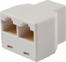 Adapter RJ45 (gniazdo) - 2xRJ45 (gniazdo)