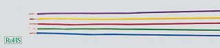 Kabel DC jednożyłowy - 0.5mm2 - linka - 1mb - czerwony