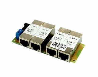 Adapter PoE - 4 porty LAN, 4 porty PoE