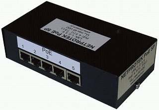 Adapter PoE 5-portowy z Netprotectorem (w obudowie)