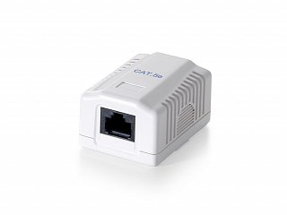 Gniazdo 1xRJ45 Equip, natynkowe, białe, kat.5e