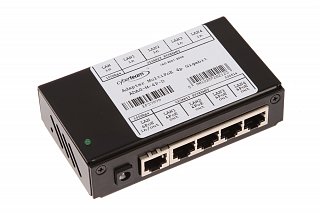 Adapter MultiPoE 4+1p Gigabit (ADAG-M-4+1P-D) - 5 portów w obudowie