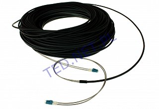 Patchcord optyczny zbrojony, zewnętrzny OPTO LC/UPC-LC/UPC duplex SM 9/125 - 100m