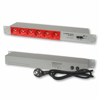 Zarządzalna listwa zasilająca IP Power Socket 6G10A v2 RED