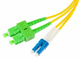 Patchcord optyczny OPTON SC/APC-LC/UPC duplex SM 9/125 - 1m