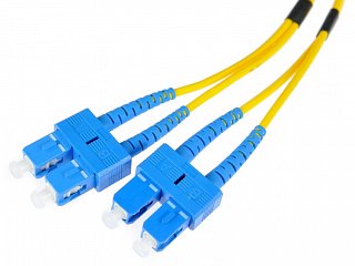 Patchcord optyczny OPTON SC/UPC-SC/UPC duplex SM 9/125 - 1m