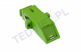 Adapter SC/APC SM simplex, flap (z klapką zabezpieczającą)