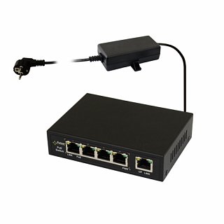 Switch PoE Pulsar S54 - 5 portowy, 4 porty PoE 802.3af