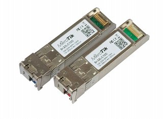 Moduł SFP+ miniGBIC RouterBOARD S+2332LC10D, WDM, 10Gbps, SM, LC, 10km - para