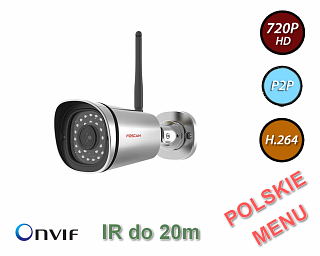 Kamera IP Foscam FI9800P - 1Mpix, audio, WiFi, P2P, podczerwień, IP66