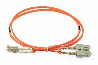 Patchcord optyczny OPTON SC/UPC-LC/UPC duplex MM 62,5/125 - 1m