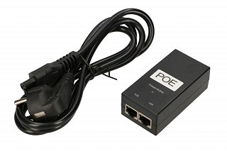 Zasilacz PoE 48V 0,5A z LED - Gigabitowy