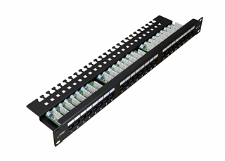 Patch panel UTP 19" Pulsar RP-U24V6 24 porty kat.6 (z organizerem kabli)