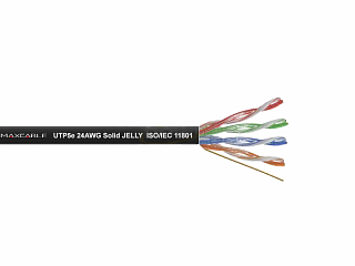 Kabel UTP MAXCABLE zewnętrzny, żelowany Cu kat. 5e 100m