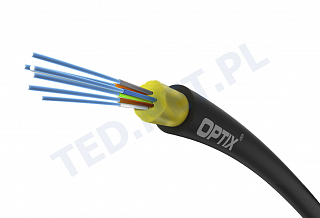 Kabel światłowodowy OPTIX AirFlow S-QOTKSdD Drop 6J 6x9/125 ITU-T G.657A2 - 1m