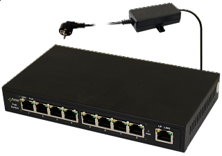 Switch PoE Pulsar S94 - 9 portowy, 4 porty PoE 802.3af