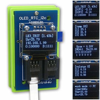 Moduł OLED/RTC/I2C (wyświetlacz biały) do kontrolera LAN LK3