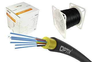 Kabel światłowodowy OPTIX AirFlow S-QOTKSdD Drop 8J 8x9/125 ITU-T G.657A2 - 1000m