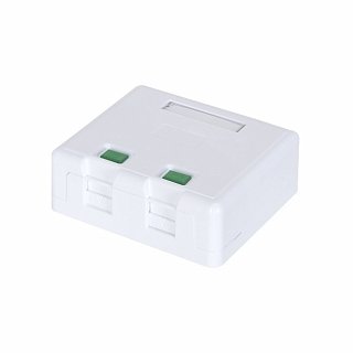 Gniazdo 2xRJ45 START.LAN, puste, na dwa keystone
