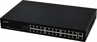 Switch PoE Pulsar S124 - 26 portowy, 24 porty PoE 802.3af, 2 porty Gigabit