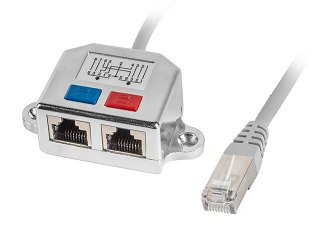 Rozdzielacz Lanberg AD-0026-S RJ45 na 2xRJ45 (splitter)