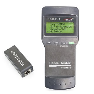 Tester okablowania RJ45 UTP/FTP Noyafa NF-8108A (MT8108, SC8108) + GRATIS