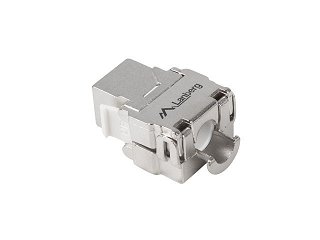 Gniazdo keystone 1xRJ45 Lanberg, kat.6a, 180st., ekranowane (KSFA-2000)