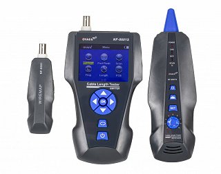 Tester okablowania RJ45 UTP/FTP, RJ11, BNC z szukaczem par, test ping, LCD Noyafa NF-8601S - 1 terminator, technologia TDR