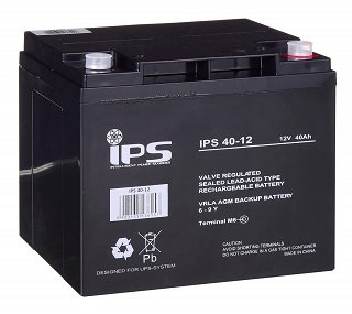 Akumulator bezobsługowy IPS 40-12 (12V 40Ah)