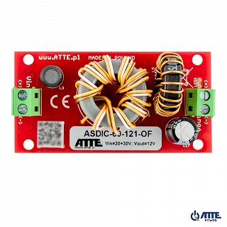 Przetwornica izolowana DC ATTE ASDIC-60-121-OF - 20-30V/12V 5A 60W