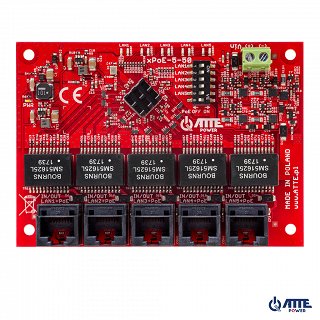 Switch PoE ATTE xPoE-5-50-OF - 5 portów Gigabit PoE, niezarządzalny, bez zasilacza, do zabudowy