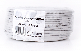 Kabel UTP Getfort kat. 5e 50m CCA (Al/Cu)