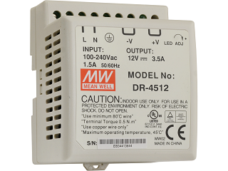 Zasilacz na szynę DIN MeanWell DR-4512 12V 3.5A 42W