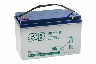 Akumulator bezobsługowy SSB SBL 125-12HR 12V 100Ah 2832W