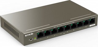 Switch Tenda TEF1109TP-8-102W - 9 portowy, 8 portów PoE 802.3af, Gigabit Uplink