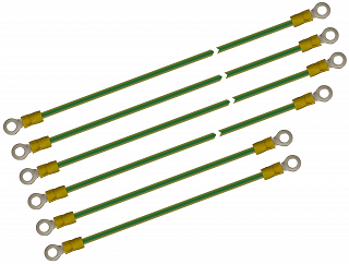 Zestaw przewodów uziemiających do szaf rack 19" Pulsar RAPU