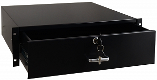 Szuflada do szafy rack 19" Pulsar RASR3 - 3U, czarna