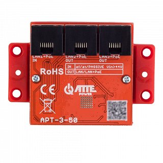 Switch PoE ATTE APT-3-50 (1xPoE IN 802.3at/af + 2xPoE OUT, zasilany z PoE, Gigabit)
