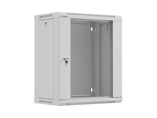 Szafa rack Lanberg 19" 12U 540x350mm drzwi szklane, wisząca, szara (WF03-5312-10S)