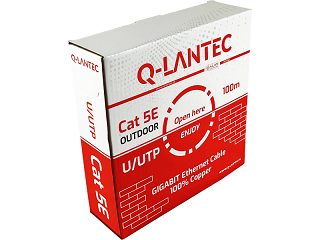 Kabel UTP Q-LANTEC kat. 5e zewnętrzny 100m (KIU5OUTS100Q)
