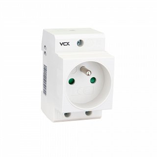 Gniazdo elektryczne 230V VCX na szynę DIN TH35